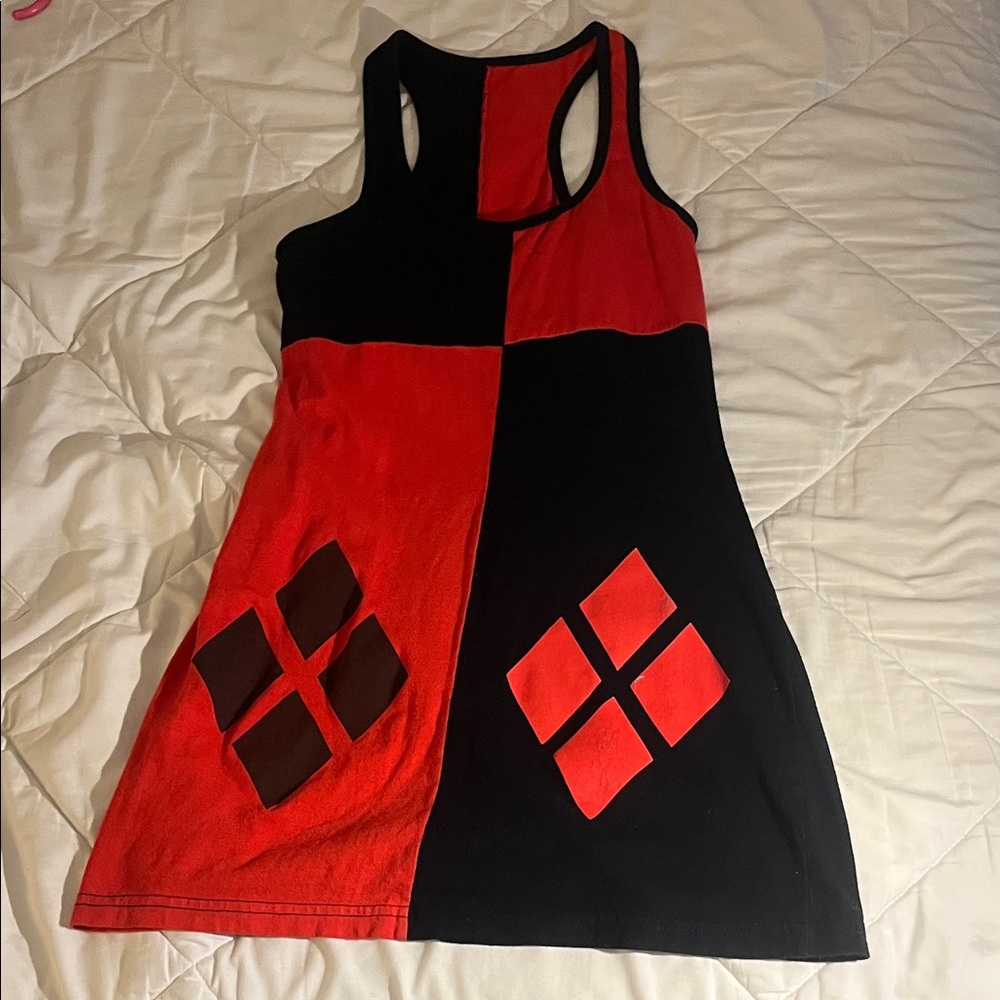 DC Comics Red and Black Mini Dress (Harley Quinn)